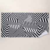 Serviette De Plage Dazzle Camouflage (Devant)