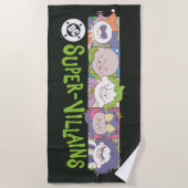 Serviette De Plage DC Super-Villains Cartoon Lineup (Devant)