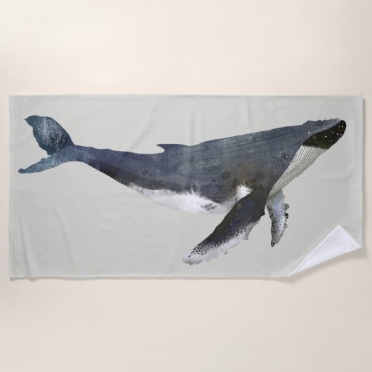 Serviette de plage de baleine à bosse (Devant)