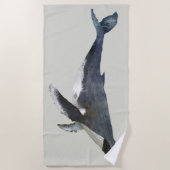Serviette de plage de baleine à bosse (Devant)