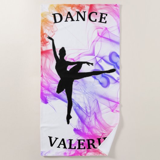 Serviette de plage de Ballerina Dance (Devant)