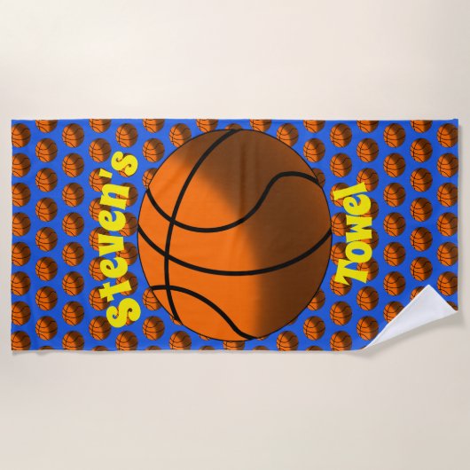 Serviette de plage de basket (Devant)