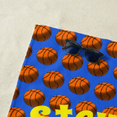 Serviette de plage de basket (En situation)