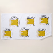 Serviette de plage de Beer Mug (Devant)