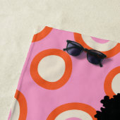 Serviette de plage de Bikini blanc (En situation)