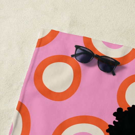 Serviette de plage de Bikini blanc (En situation)