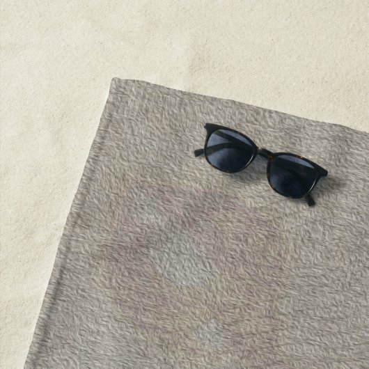Serviette de plage de Bison (En situation)