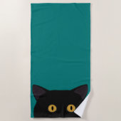 Serviette de plage de Black Cat (Devant)