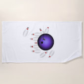 Serviette de plage de bowling (Devant)