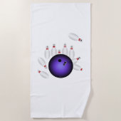 Serviette de plage de bowling (Devant)