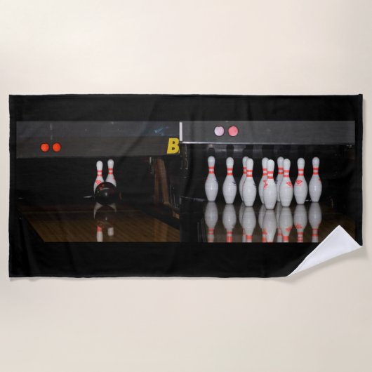 Serviette de plage de bowling (Devant)