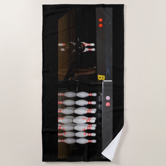 Serviette de plage de bowling (Devant)