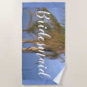 Serviette de plage de Bridesmaid Palm Trees (Devant)