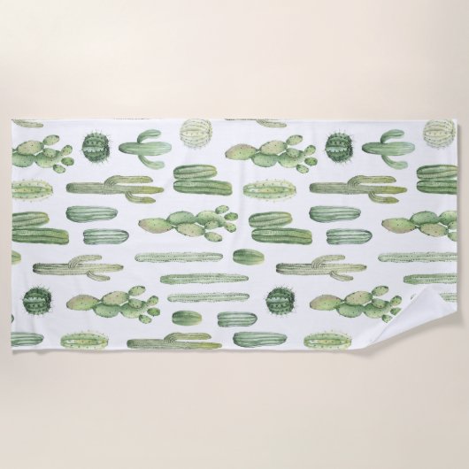 Serviette de plage de Cactus (Devant)