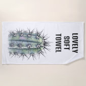 Serviette de plage de Cactus très épicée (Devant)