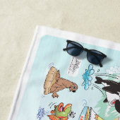 Serviette de plage de Californie du Sud (En situation)