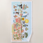 Serviette de plage de Californie du Sud (Devant)