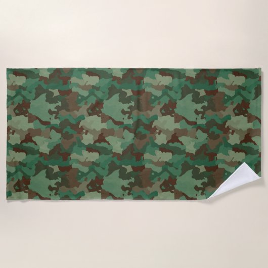 serviette de plage de camouflage militaire (Devant)
