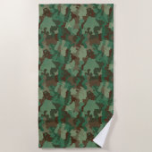 serviette de plage de camouflage militaire (Devant)