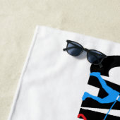 Serviette de plage de Canicross Etats-Unis (En situation)
