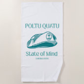 Serviette de plage de capitaine nautique Poltu Qua (Devant)