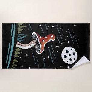 Serviette de plage de Champignons rouges