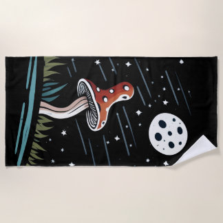 Serviette de plage de Champignons rouges
