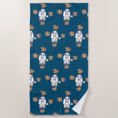 Serviette de plage de chien de caniche (Devant)