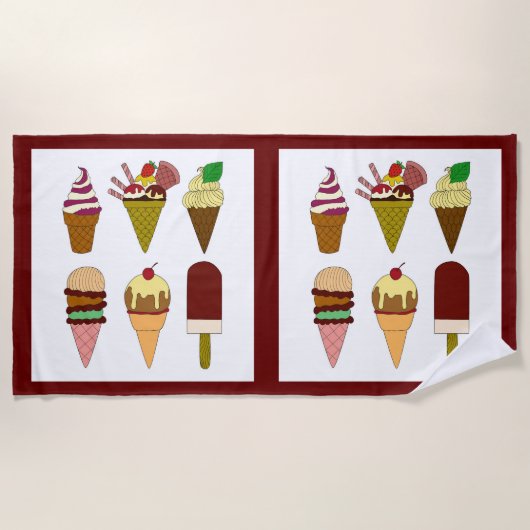 Serviette de plage de Choice Cream Choice (Devant)