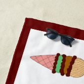 Serviette de plage de Choice Cream Choice (En situation)