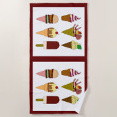 Serviette de plage de Choice Cream Choice (Devant)