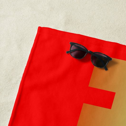 SERVIETTE DE PLAGE DE CONCEPTION HOAX (En situation)
