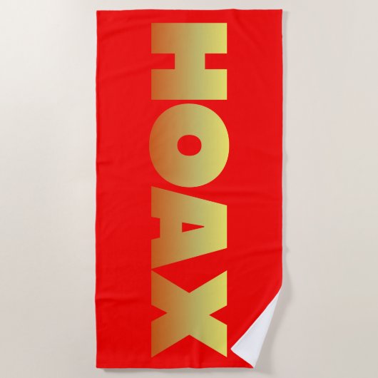 SERVIETTE DE PLAGE DE CONCEPTION HOAX (Devant)
