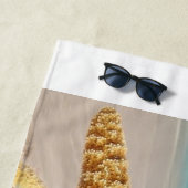Serviette de plage de coquillages (En situation)