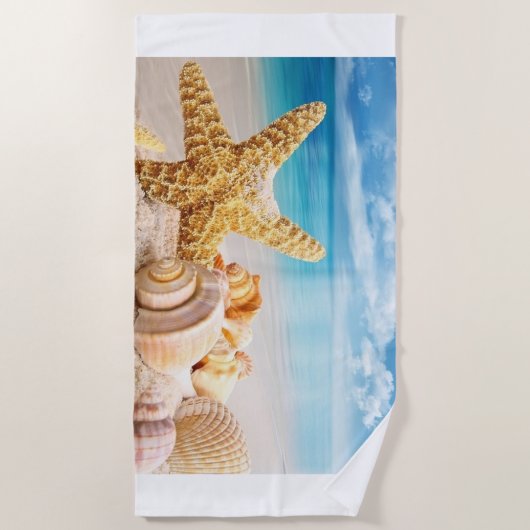Serviette de plage de coquillages (Devant)
