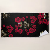 Serviette de plage de crâne (Devant)