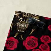 Serviette de plage de crâne (En situation)