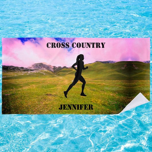 Serviette de plage de cross-country Running