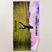 Serviette de plage de cross-country Running (Devant)