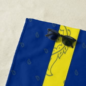 Serviette de plage de Curaçao (En situation)