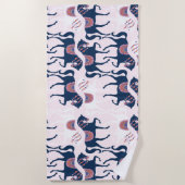 Serviette de plage de Cute Horse (Devant)
