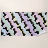 Serviette de plage de Dachshund (Devant)