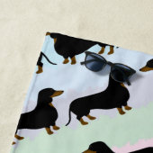 Serviette de plage de Dachshund (En situation)