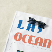 Serviette de plage de Degen - Carte bleue (En situation)