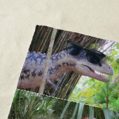 Serviette de plage de Dinosaur (En situation)