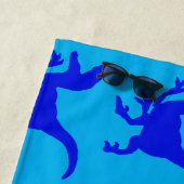 Serviette de plage de Dinosaures (En situation)