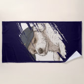 Serviette de plage de Dog Max (Devant)