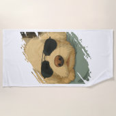 Serviette de plage de Dog Max (Devant)