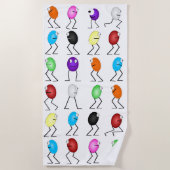Serviette de plage de dragées à la gelée de sucre (Devant)
