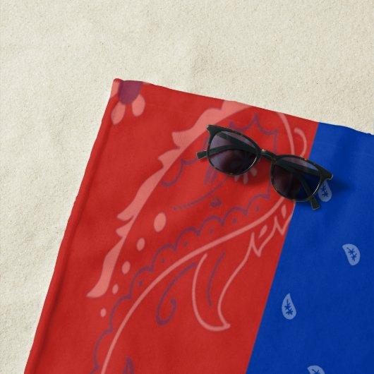Serviette de plage de drapeau de la Russie (En situation)